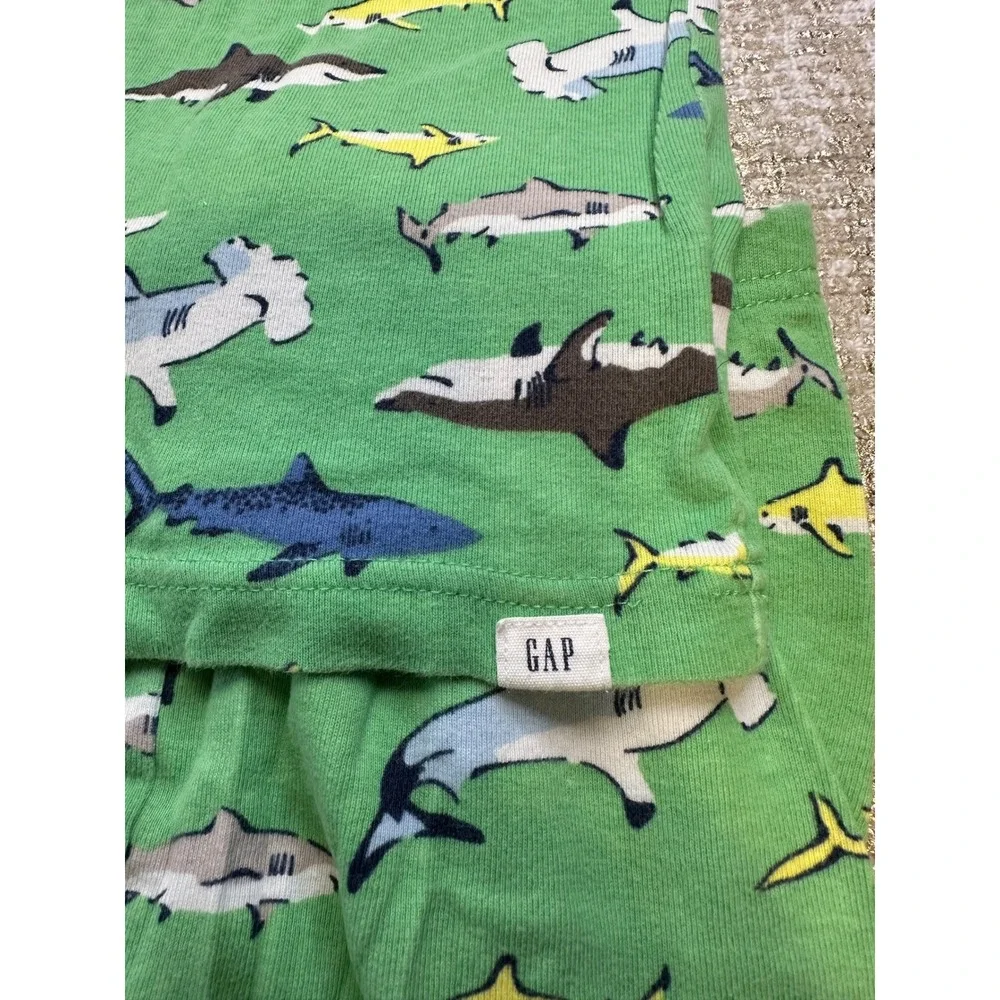 CARTERS OLD NAVY GAP Toddler Boys Shark Pajama Sets Bundle Lightweight Summer 5T